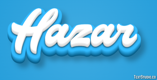 Hazar Effetto testo