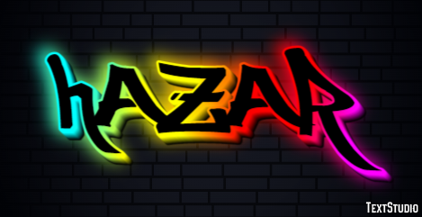 Hazar Effetto testo