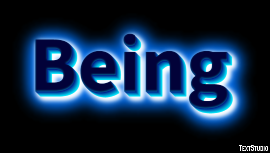 Being Efecto de Texto
