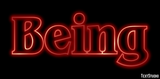 Being Efecto de Texto