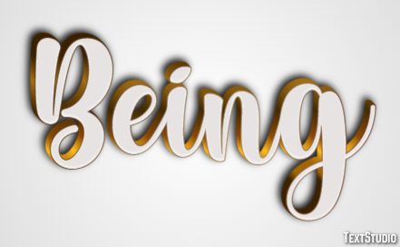 Being Efecto de Texto