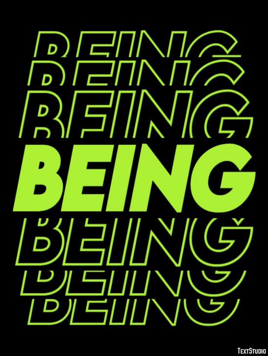 Being Efecto de Texto
