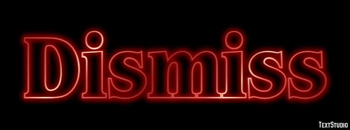 Dismiss Text Effect