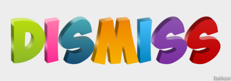 Dismiss Text Effect