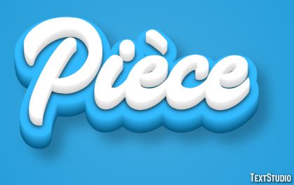 Pièce Effet de texte