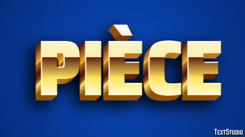 Pièce Effet de texte