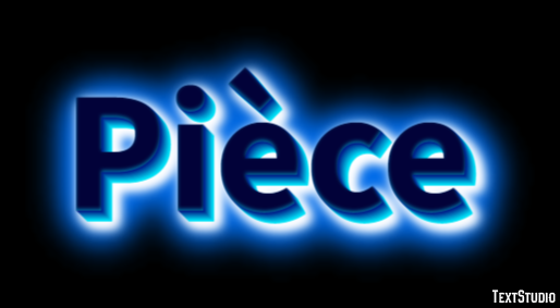 Pièce Text Effect
