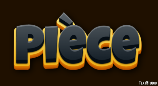 Pièce Effet de Texte
