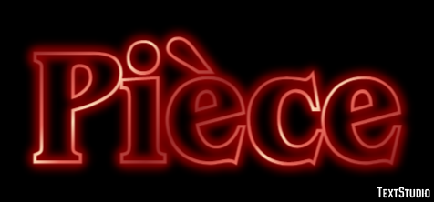 Pièce Texteffekt