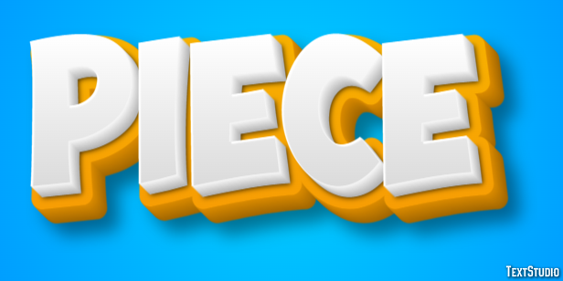 Pièce Effet de texte