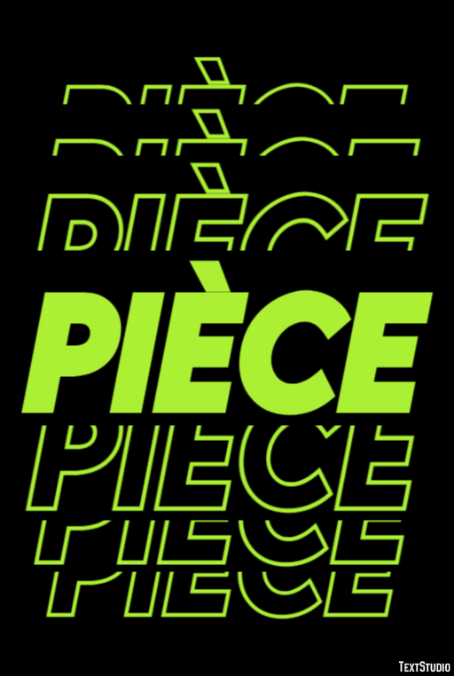 Pièce Effet de texte
