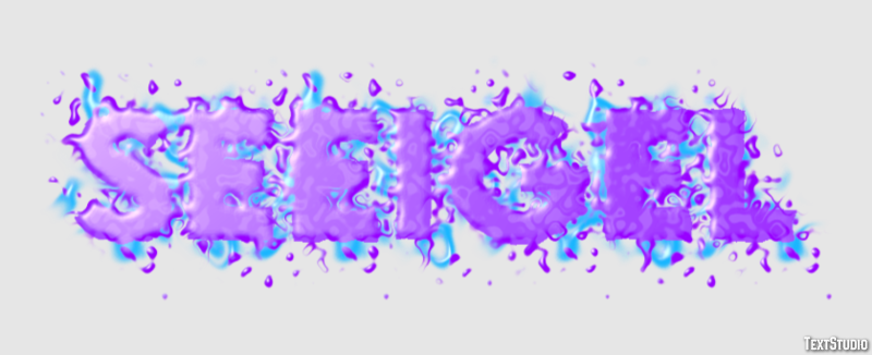 Seeigel Text effect