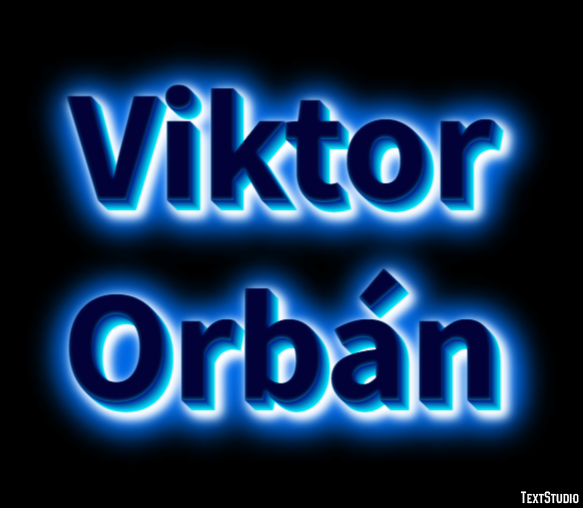 Viktor Orbán Text Effect