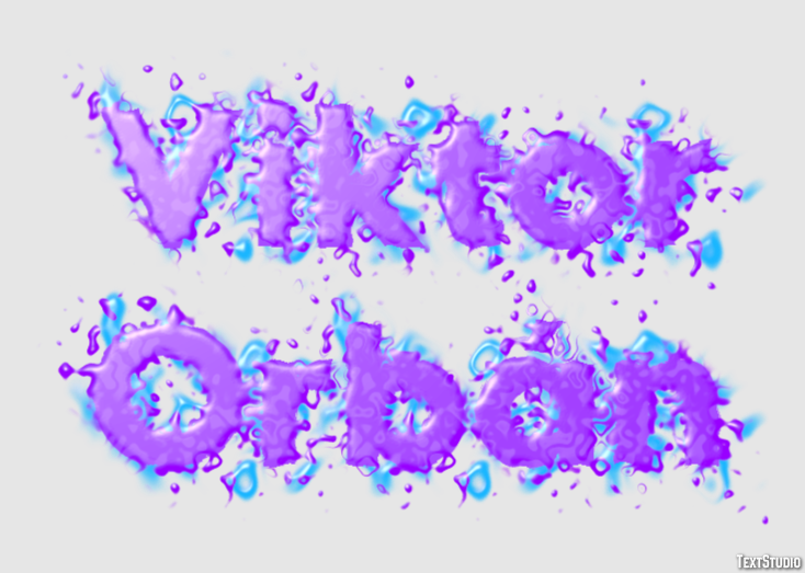 Viktor Orbán Text effect