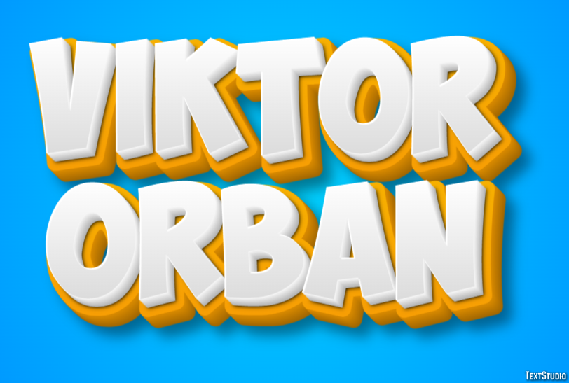 Viktor Orbán Efecto de Texto
