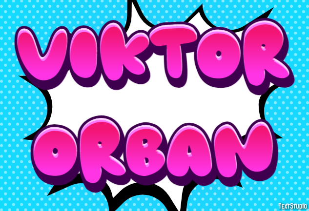 Viktor Orbán Text effect