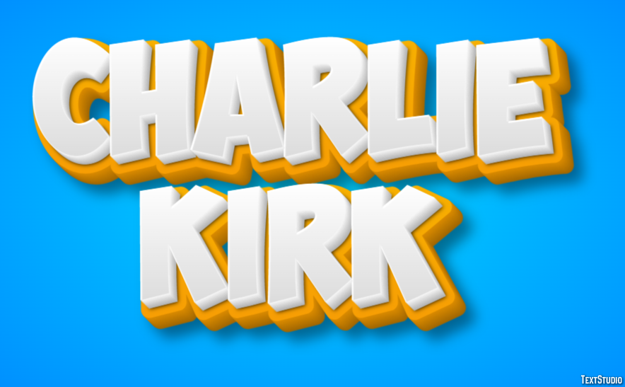 Charlie Kirk Effetto testo