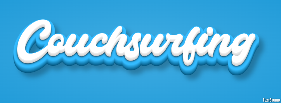 Couchsurfing Текстовый эффект