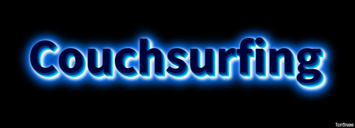 Couchsurfing Text Effect
