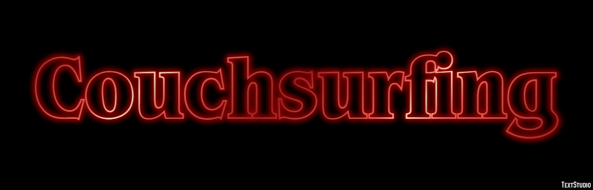 Couchsurfing Текстовый эффект