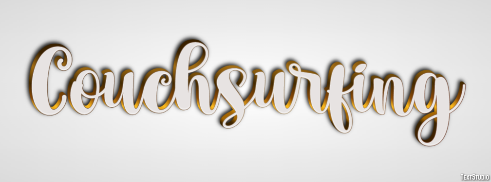 Couchsurfing Текстовый эффект
