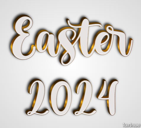 Easter 2024 Tekst Effect