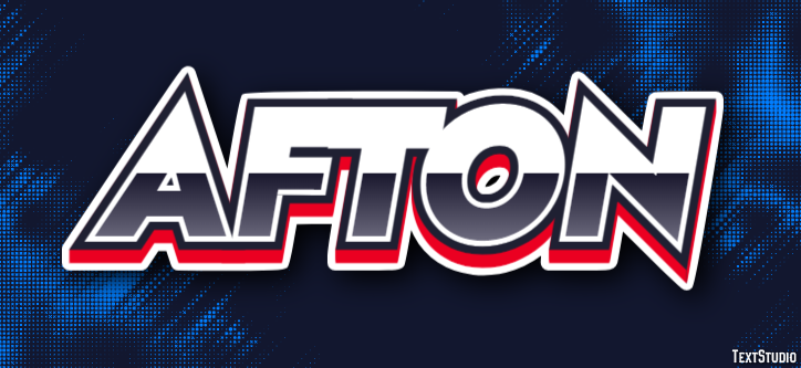 Afton Text effect