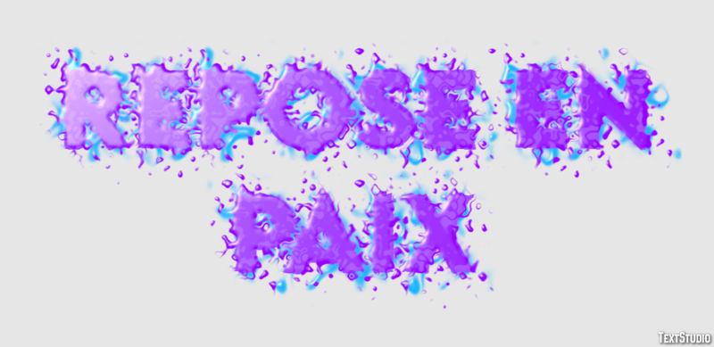 Repose en paix Texteffekt