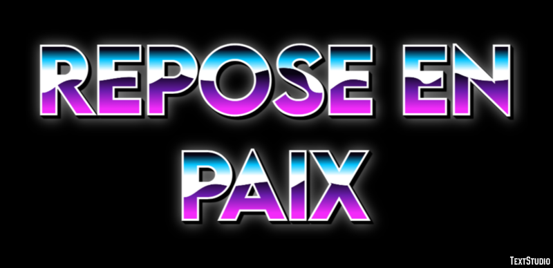 Repose en paix Эффект текста