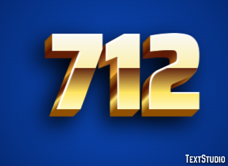 712 Text Effect