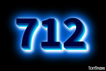 712 Text Effect