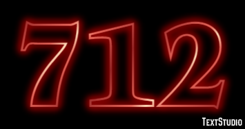 712 Text effect