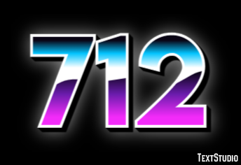 712 Text Effect