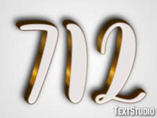 712 Text Effect