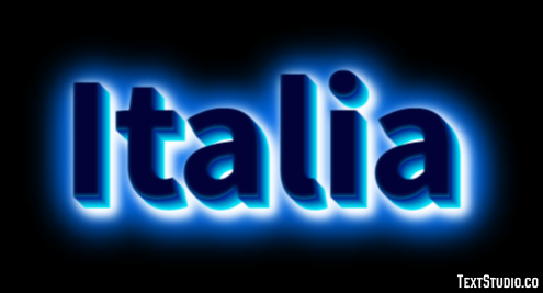 Italia Tekst Effect