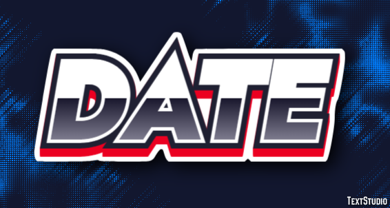 Date Text Effect