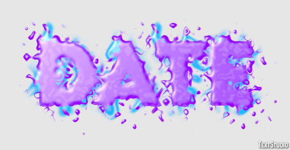 Date Text Effect