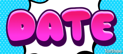 Date Text Effect