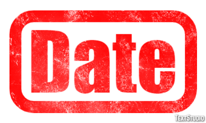 Date Text Effect