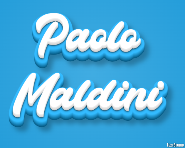 Paolo Maldini Text Effect