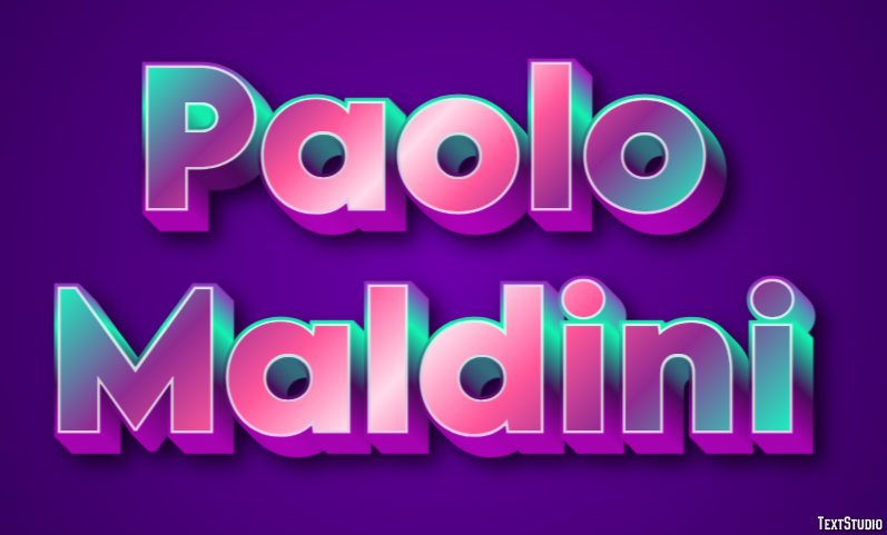 Paolo Maldini Text Effect