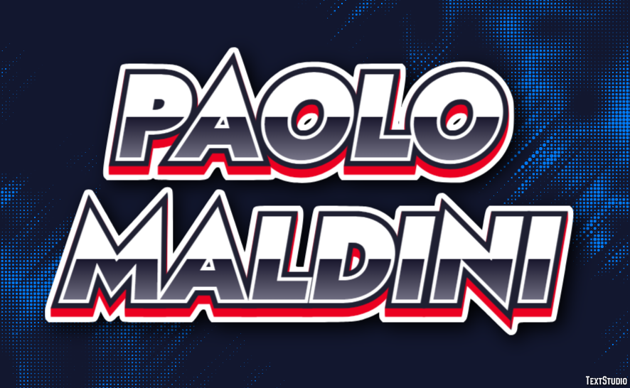 Paolo Maldini Text Effect