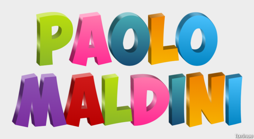 Paolo Maldini Text Effect