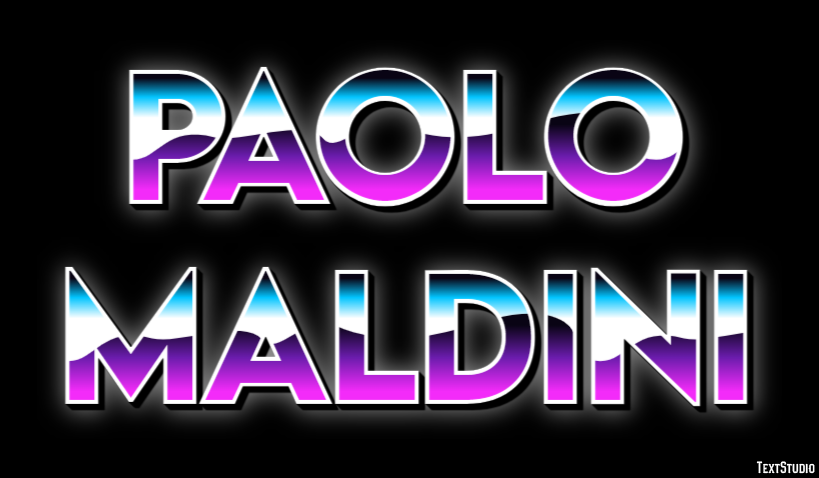 Paolo Maldini Text Effect