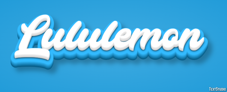 Lululemon Text Effect