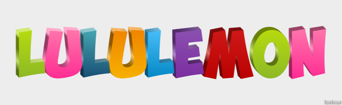 Lululemon Text Effect