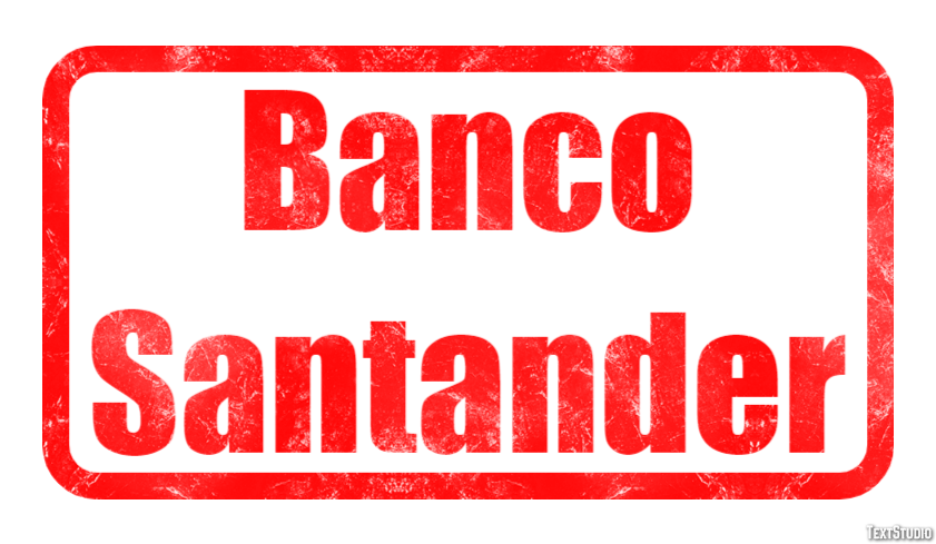 Banco Santander Effetto testo