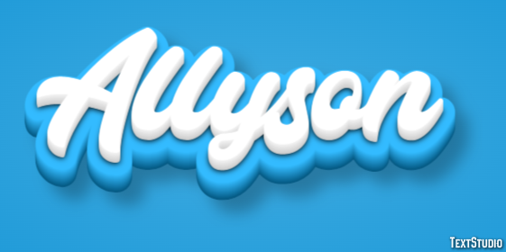 Allyson Text Effect