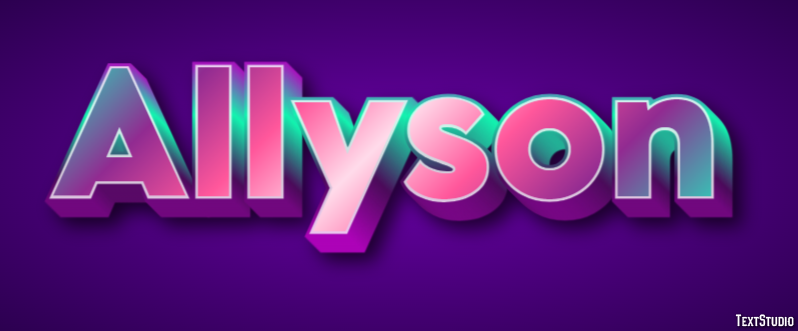 Allyson Text Effect