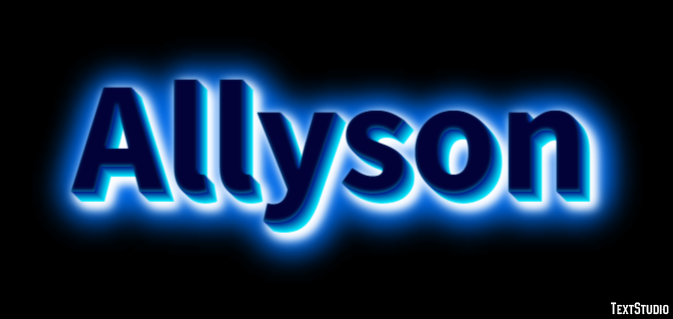 Allyson Text Effect